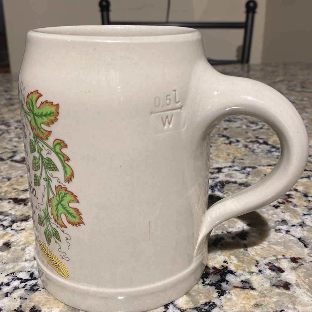 German stein collectible with saying - Picture 3 of 7